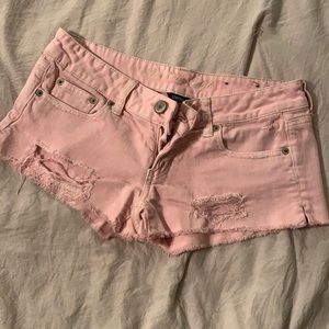 American eagle pink shorts size 4